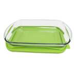 Baking Dish, 3 Qt, Glass, Green Lid, (3/Case) Libra Inc 195-91818LIB