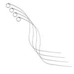 LIBRA WHOLESALE INC. Flexible Skewers, 30", Stainless Steel Wire, Set of 4, Charcoal Companion CC5104
