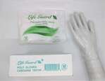 LIFE GUARD Food Service Gloves, Medium, Clear, Polyethylene, (100/Box), Lifeguard 4003-M