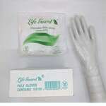 LIFE GUARD Food Service Gloves, Medium, Clear, Polyethylene, (500/Box), Lifeguard 4013-M