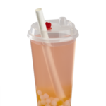 Sipper Dome Lid, Clear, Plastic, W/Red Stopper, For 24 OZ Tall Premium PP Cup, LOLC-TPPLC