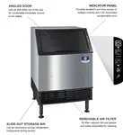 Manitowoc UDP0140A Ice Maker With Bin, Cube-Style