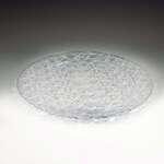 MARYLAND PLASTICS Tray, 13", Clear, Plastic, Crystal Cut, Maryland Plastics MPI1300