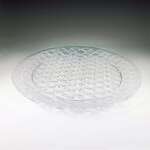 MARYLAND PLASTICS Tray, 16", Crystal Cut, Round, Maryland Plastics MPI 1600