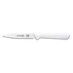 MUNDIAL INC Paring/Spear Point Knife, Serrated, 4", White Handle, MUNDIAL  W0547-4E