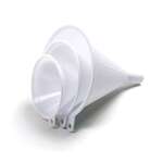 NORPRO Funnel Set, Small/Medium/Large, White, Plastic, (3 Piece), Norpro 243