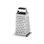 NORPRO Grater, 10", Stainless Steel, Santoprene Handle, 4 Sided, With Catcher, Norpro 343