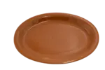 Oval Serving Platter – 11.5" × 9.4" – Cocoa Narrow Rim (Veracruz)