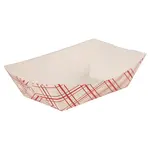 ARVESTA (DISPOSABLES) Paper Tray, Plaid, 0.25 Lb, 250 Gsm, 250 Pack, 4/250/1000