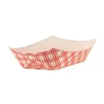 ARVESTA (DISPOSABLES) Paper Tray, Plaid, 2 Lb, 250 Gsm, 250 Pack, 4/250/1000