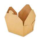 Food Box, 4-3/8" x 3-1/2" x 2-1/2", Brown, Paper, Papercraft 26080043