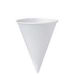 Cone Cup, 6 oz, White, Paper, (5000/case) Solo 6RB