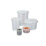 PARADE PLASTICS Food Storage Container, 32 Quart, White, Polypropylene, Round, PARADE PLASTICS P0320600