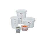 PARADE PLASTICS Food Storage Container, 32 Quart, White, Polypropylene, Round, PARADE PLASTICS P0320600