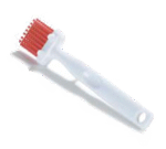 Pastry Brush, 1.75", White/Red, Plastic Handle, Silicone Bristles, (Sold Per Each) Carlisle 4040305