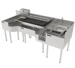 Perlick PTE80-A-WF Underbar Ice Bin/Cocktail Station, Sink Combo