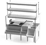 Perlick PTS54R-1-LF Underbar Ice Bin/Cocktail Station, Pass-Thru Combo