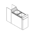 Perlick TS6CO2 Underbar Bottle Storage Bin