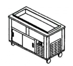Piper 4-CB Serving Counter, Cold Food