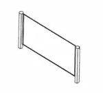 Piper SCPGC-46 Sneeze Guard, Stationary