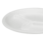 Plate, 10", White, Bagasse, (500/Case), Karat Earth KE-BPR10-3C