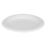 Plate, 7", White, Bagasse, (1000/Case), Karat Earth KE-BPR07-1C