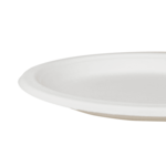 Plate, 9", White, Bagasse, (500/Case), Karat Earth KE-BPR09-1C