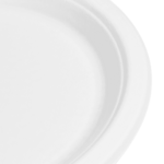 Plate, 9", White, Bagasse, (500/Case), Karat Earth KE-BPR09-1C