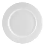 Plate; China, 7.5 in. dia.; Rolled edge; Bright white (CWWRE-074/A3)