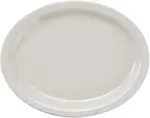 Platter; 11 1/2 in.; Narrow rim; American white