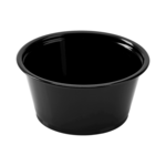 Portion Cup, 3.25 oz, Black, Plastic, (2500/Case), Karat FP-P325-PPB