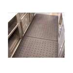 PRO-TECH MATS INDUSTRIES Floor Mat,  36" X 60" X 3/4", Black, Rubber, Holes, Pro-Tech Ind. PTMA366034-H