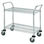 Quantum Food Service WRC-1842-2 Cart, Bussing Utility Transport, Metal Wire