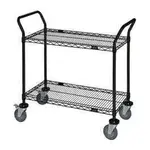 Quantum Food Service WRC-1842BK-2 Cart, Bussing Utility Transport, Metal Wire