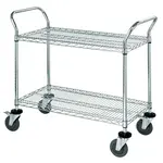 Quantum Food Service WRC-1848-2 Cart, Bussing Utility Transport, Metal Wire