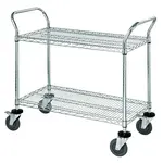 Quantum Food Service WRC-2436-2 Cart, Bussing Utility Transport, Metal Wire