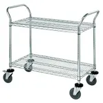 Quantum Food Service WRC-2442-2 Cart, Bussing Utility Transport, Metal Wire
