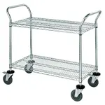 Quantum Food Service WRC-2448-2 Cart, Bussing Utility Transport, Metal Wire