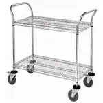 Quantum Food Service WRC-2448GY-2 Cart, Bussing Utility Transport, Metal Wire