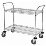 Quantum Food Service WRSC-1836-2 Cart, Bussing Utility Transport, Metal Wire