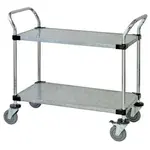 Quantum Food Service WRSC-1836SS-2S Cart, Bussing Utility Transport, Metal Wire