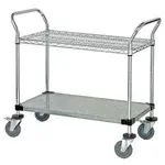 Quantum Food Service WRSC-1842-2 Cart, Bussing Utility Transport, Metal Wire