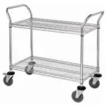 Quantum Food Service WRSC-2448-2 Cart, Bussing Utility Transport, Metal Wire