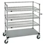 Quantum Food Service WRSC4-54-2436FS Cart, Bussing Utility Transport, Metal Wire