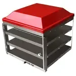 Admiral Craft Red Display Cover for PW-16 – 19x19x20.5 Food Display Case Cover with Clear Panels