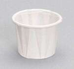 RJ Schinner Portion Cup, 0.75 oz, White, Paper, (5,000/Case) Genpak F075