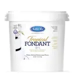 Rolled Fondant, 10 LB Pail, White, Tropical, Satin Ice 50548