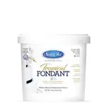Rolled Fondant, 2 Lb Pail, White, Tropical, Satin Ice 50532