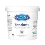 SATIN FINE FOODS Rolled Fondant, White, Vanilla, 5 lb. Pail, Satin Ice 10002