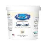 SATIN FINE FOODS Rolled Fondant, Ivory, Vanilla, 2 lb. Pail, Satin Ice 10004
